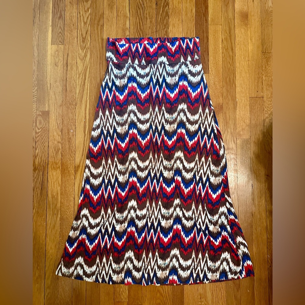 Cotton Printed Maxi Skirt
